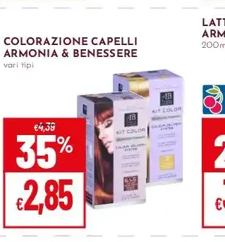 Colorazione capelli Armonia & Benessere