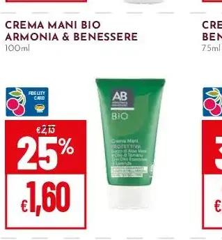 Crema mani bio Armonia & Benessere