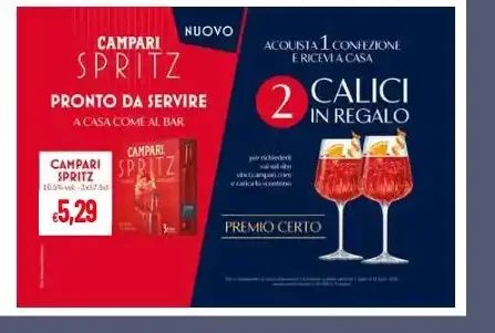 Campari Spritz pronto da servire