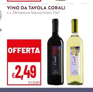 Vino da tavola Corali