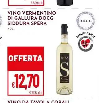 Vino Vermentino di Gallura DOCG Siddùra Spèra