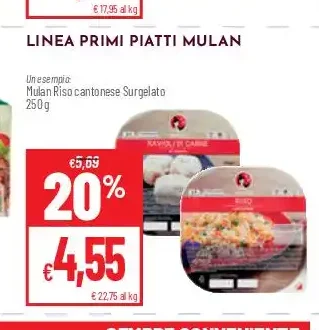 Linea primi piatti Mulan