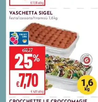 Vaschetta Sigel