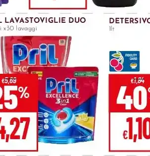 Pril lavastoviglie Duo