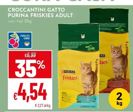Croccantini gatto Purina Friskies Adult
