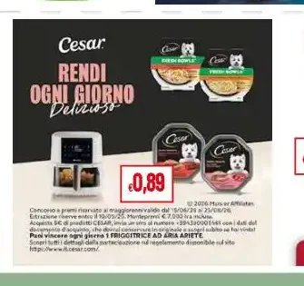 Alimento umido per cani Cesar