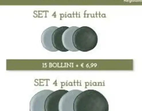 Set 4 piatti frutta Brandani
