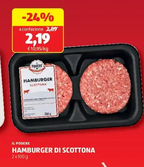 Hamburger di scottona