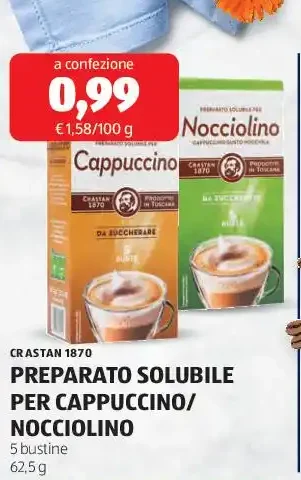 Preparato solubile per cappuccino/Nocciolino
