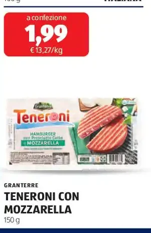 Teneroni con mozzarella