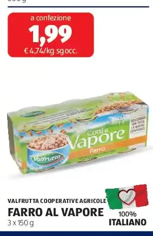 Farro al vapore