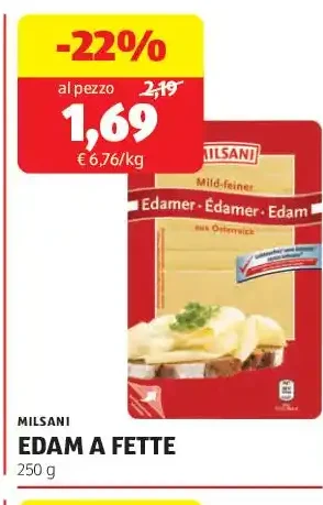 Edam a fette