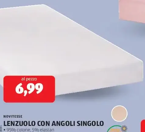 Lenzuolo con angoli singolo