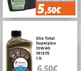 Olio Total Superplus 10W40 1 lt