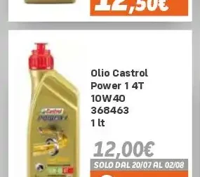 Olio Castrol Power 1 4T 10W40 1 lt
