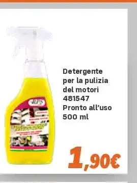 Detergente per motori