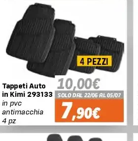Tappeti auto in PVC