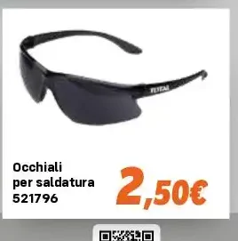 Occhiali per saldatura