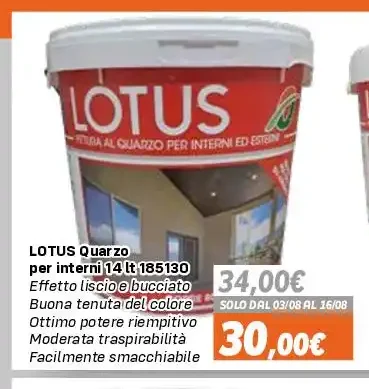 Pittura murale Lotus Quarzo 14 L