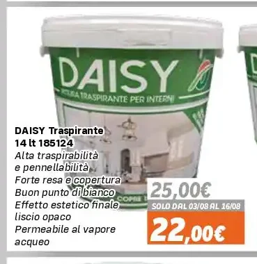 Pittura traspirante Daisy 14 L