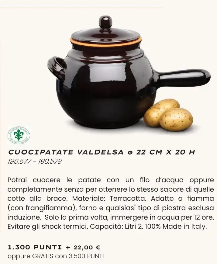 Cuocipatate Valdelsa Ø 22 cm x 20 h