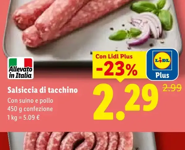 Salsiccia di tacchino
