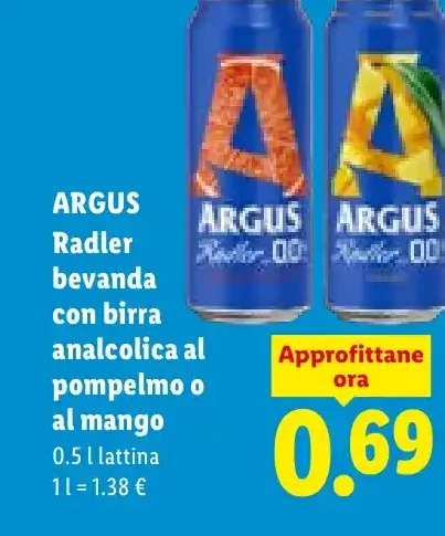 Radler analcolico