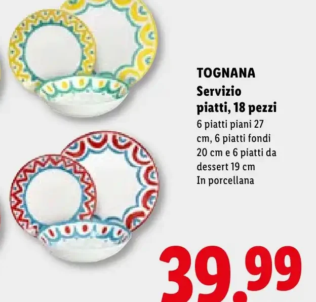 Servizio piatti