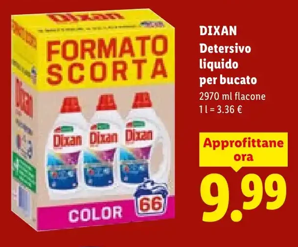 Detersivo liquido per bucato Dixan