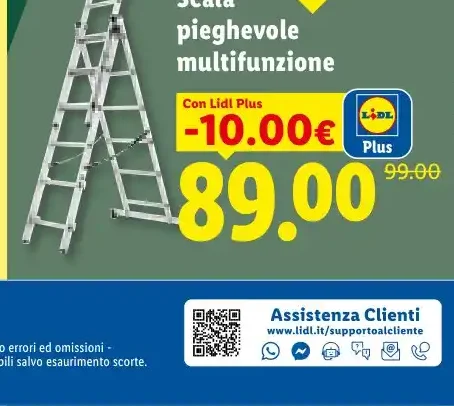 Scala pieghevole multifunzione