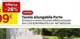 Tavolo allungabile Porto