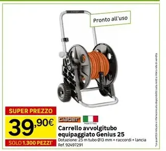 Carrello avvolgitubo irrigazione Genius 25