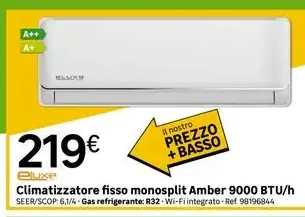 Climatizzatore fisso monosplit Amber 9000 BTU/h