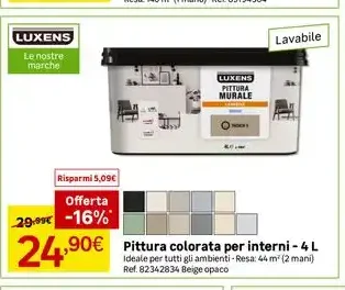 Pittura colorata per interni - 4 L