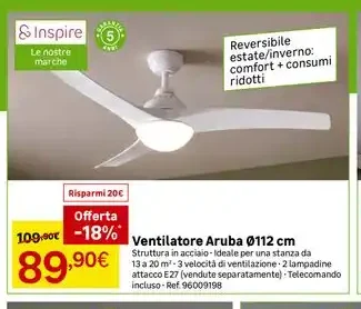 Ventilatore Aruba Ø112 cm