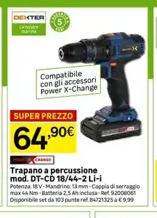 Trapano a percussione mod. DT-CD 18/44-2 Li-i