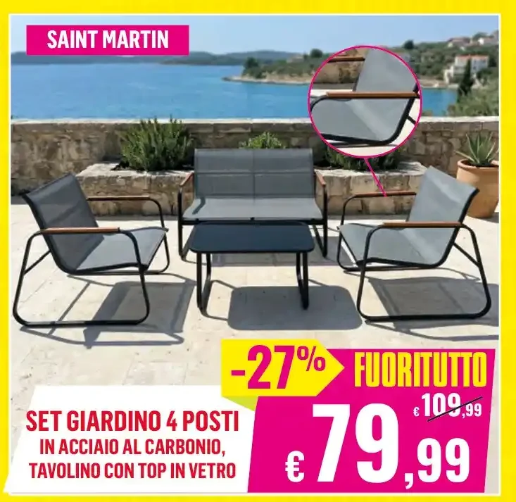 Set giardino 4 posti