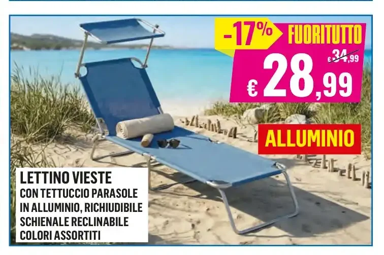 Lettino prendisole