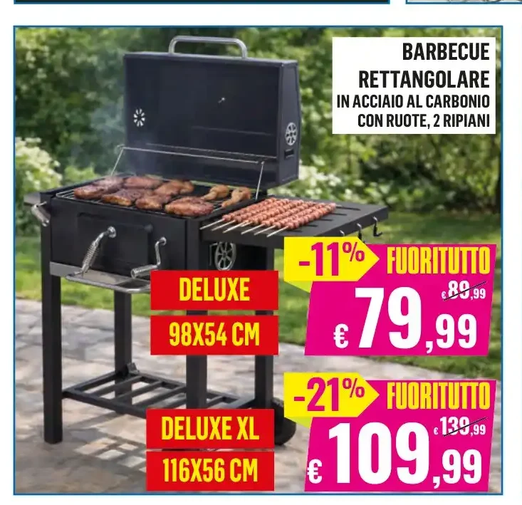 Barbecue rettangolare Deluxe XL