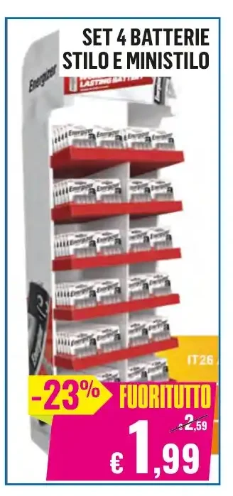 Set 4 batterie