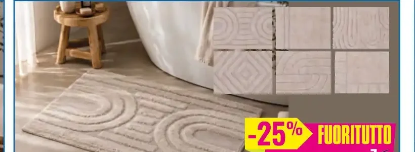 Tappeto bagno trapuntato