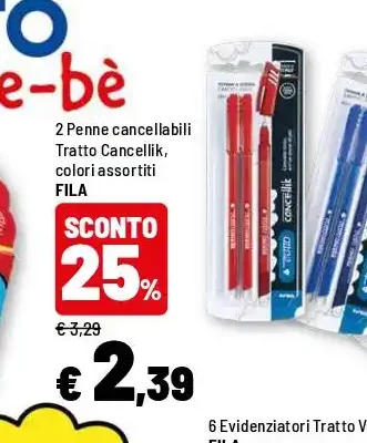 Penne cancellabili Tratto Cancellik
