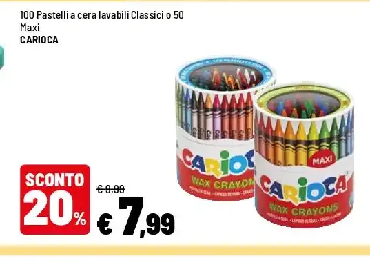 Pastelli a cera lavabili Classici o Maxi
