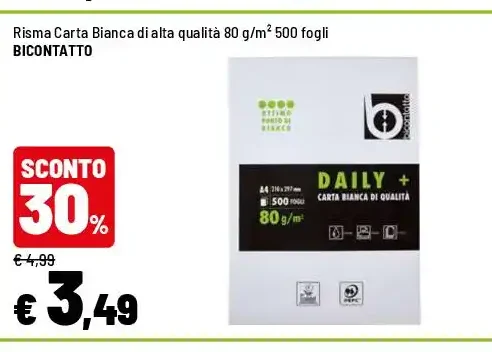 Carta bianca 80 g/m²
