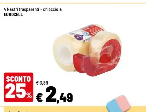 Nastri trasparenti con chiocciola