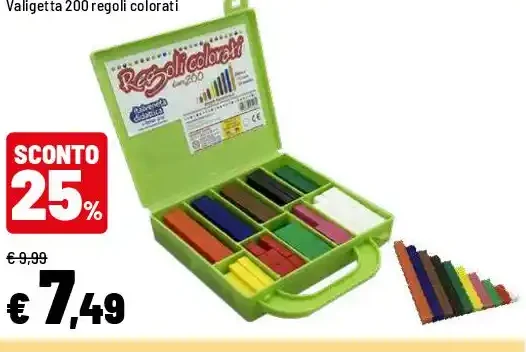 Valigetta regoli colorati
