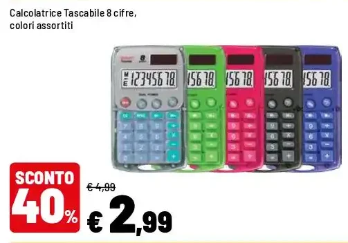 Calcolatrice tascabile