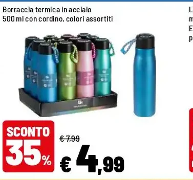 Borraccia termica in acciaio