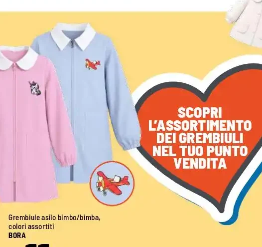 Grembiule asilo bimbo o bimba