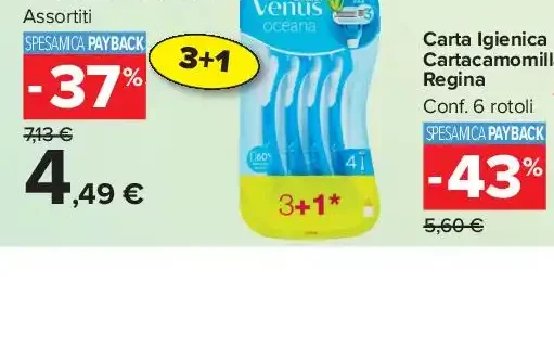 Rasoi Usa e Getta Gillette Venus Oceana